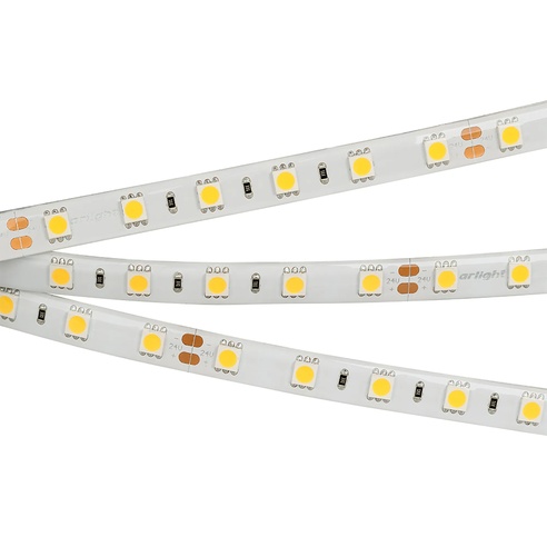 Лента светодиодная RTW 2-5000SE 24V White 2x (5060, 300 LED, LUX) (Arlight, 14.4 Вт/м, IP65)
