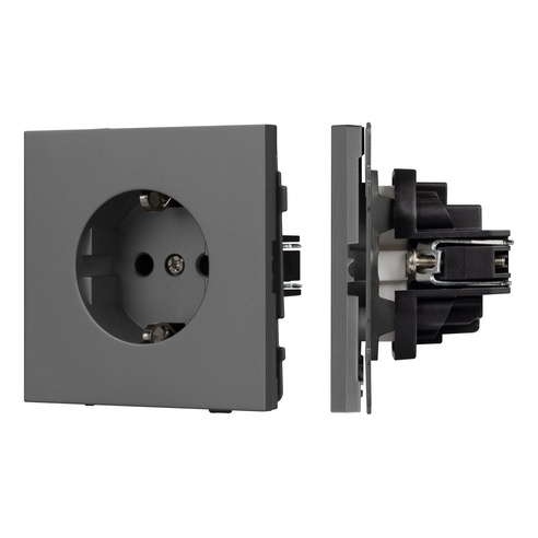 Механизм электрической розетки SCT-TENDO-MEU1-SFPL-GR (230V, 16A) (Arlight, -)