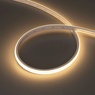 Лента светодиодная герметичная MOONLIGHT-TOP-X320-11x7mm 24V Warm3000 (10 W/m, IP65, CSP, 5m, wire x2) (Arlight, Силикон)