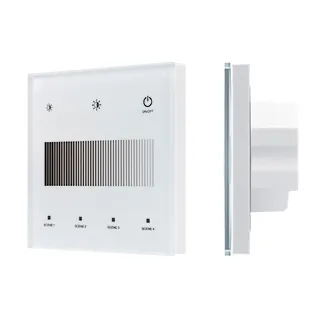 INTELLIGENT ARLIGHT Сенсорная панель SMART-DALI-301-11-1G-4SC-DT6 Белая (230V, встраиваемая, 2.4G) (IARL, IP20 Пластик, 5 лет) - изображение товара
