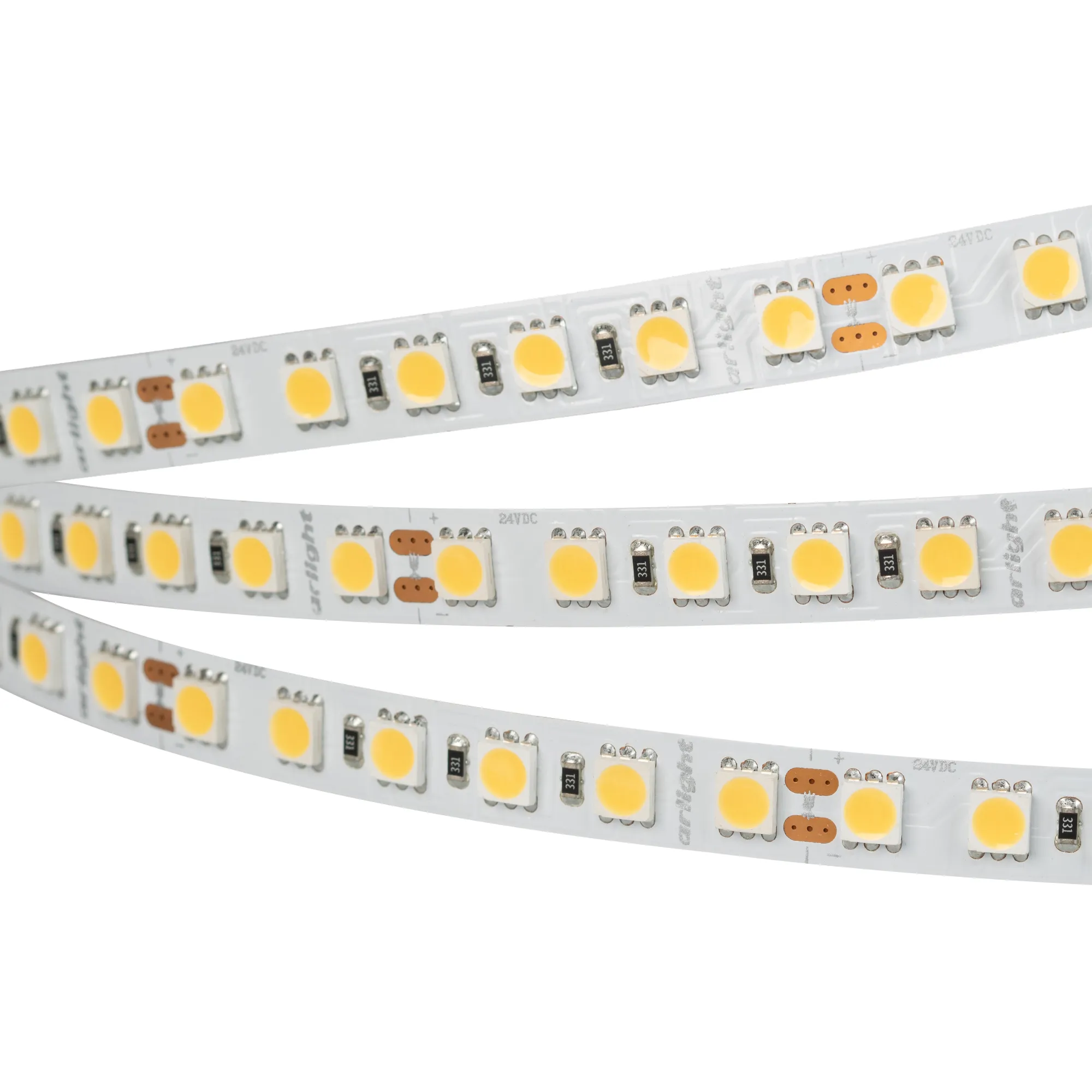 Лента светодиодная RT 6-5050-96 24V White6000 3x (480 LED) (Arlight, 23 Вт/м, IP20) - изображение товара