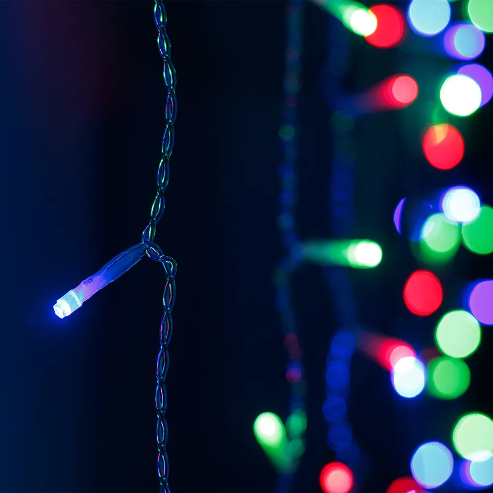 Светодиодная гирлянда ARD-CURTAIN-HOME-1500x1500-CLEAR-144LED RGB (230V, 9W) (Ardecoled, IP20)