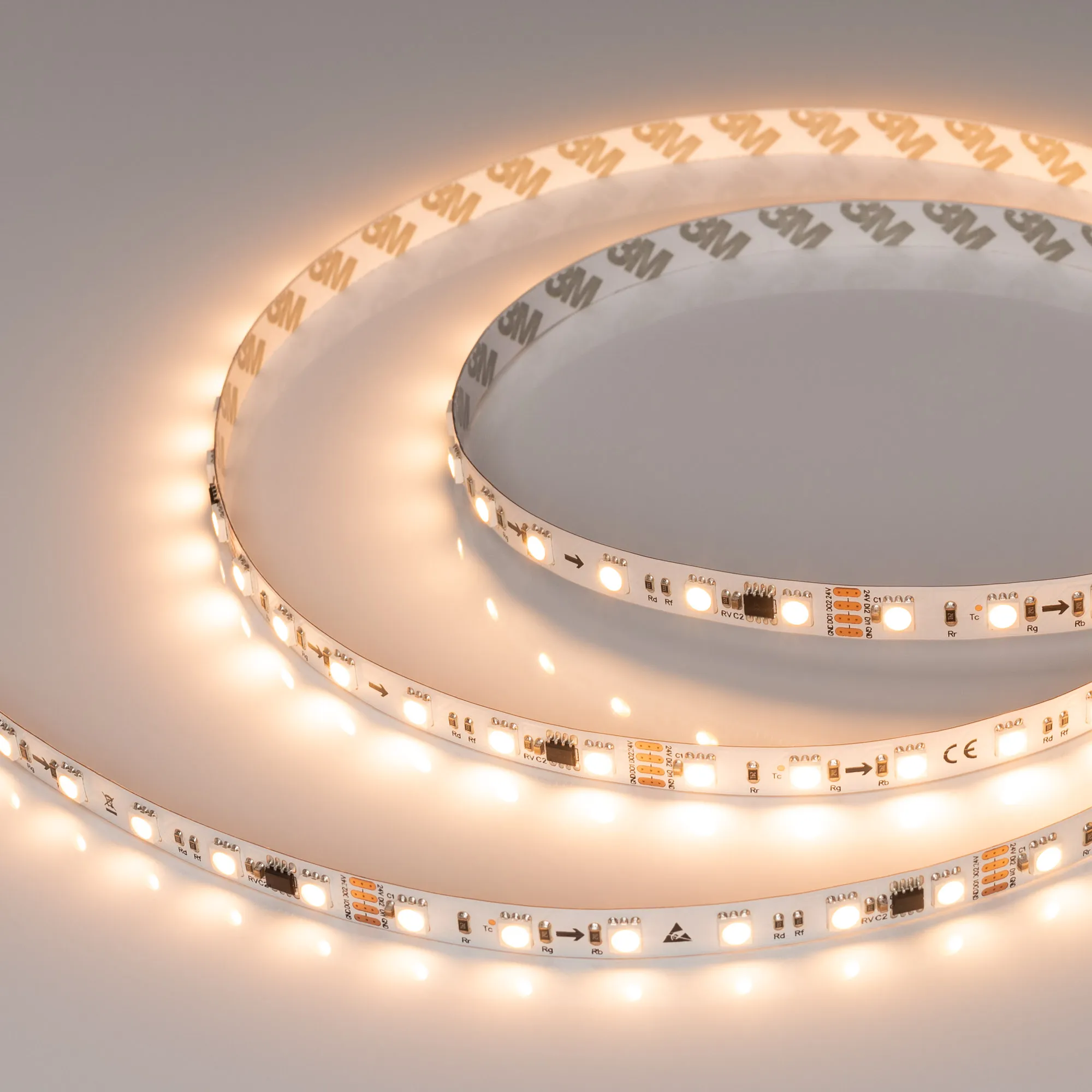 Лента светодиодная SPI-B60-10mm 24V Warm2700-PX6-RAM (15 W/m, IP20, 5060, 5m) (Arlight, бегущий огонь)