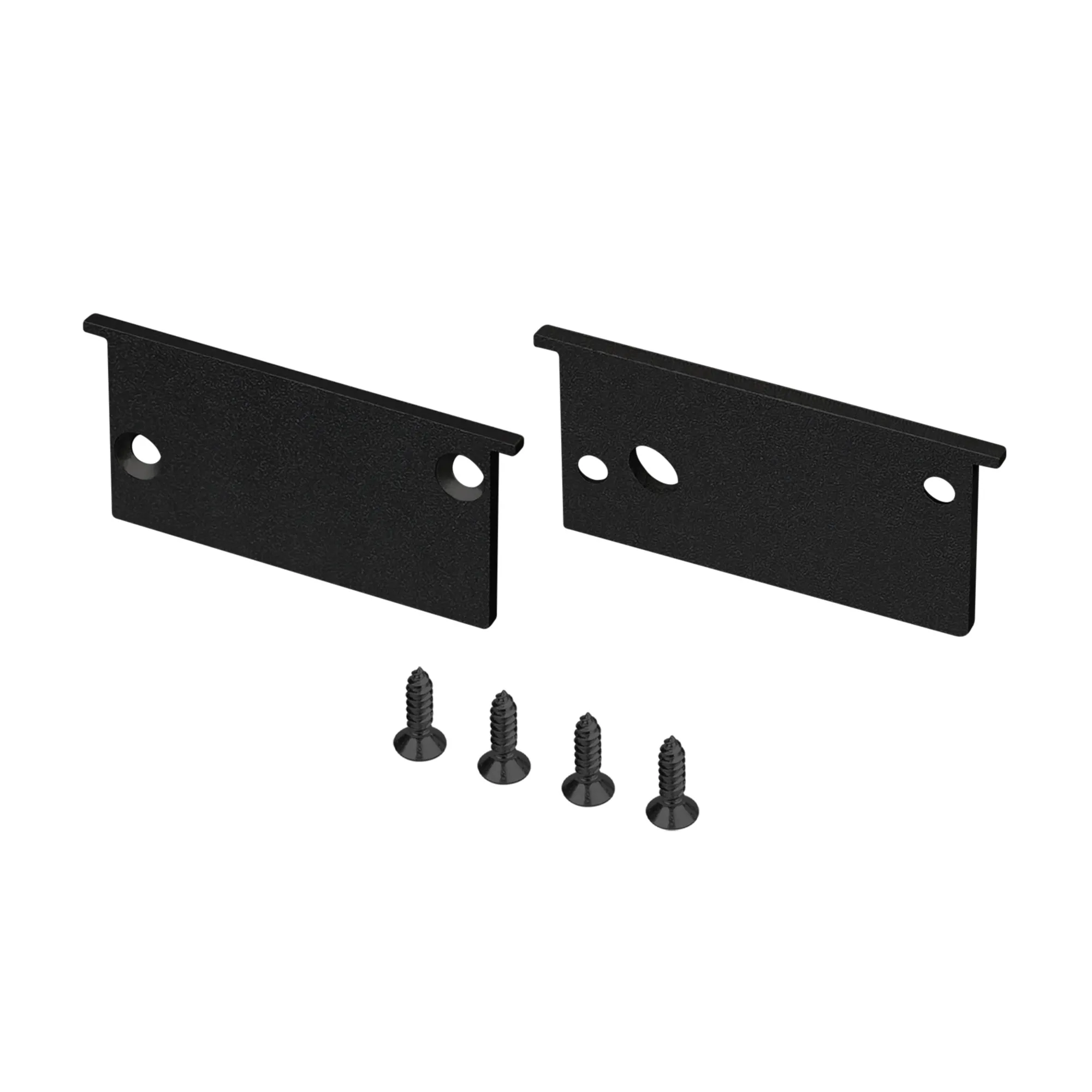 Комплект заглушек SL-BEVEL-W32-F BLACK (Arlight, Алюминий) - изображение товара