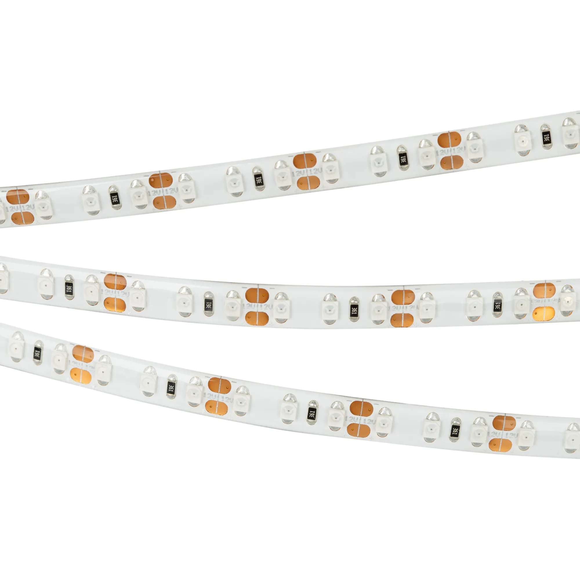 Лента светодиодная RTW 2-5000SE 12V Green 2x (3528, 600 LED, LUX) (Arlight, 9.6 Вт/м, IP65)