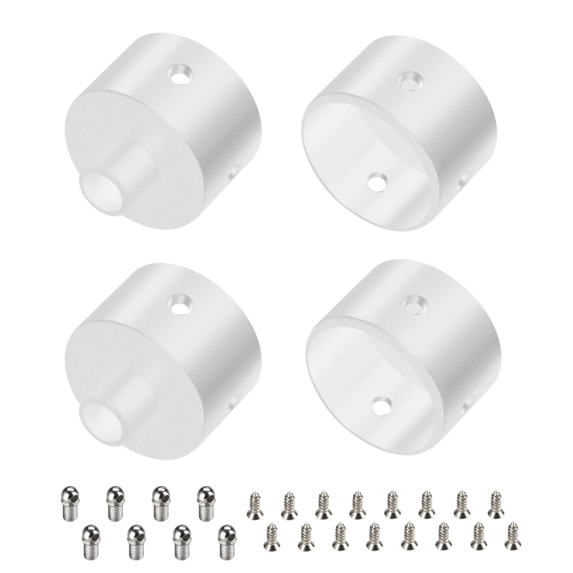 Заглушка WPH-FLEX-D22-360deg WHITE ALU с отверстием (Arlight, Металл) - изображение товара