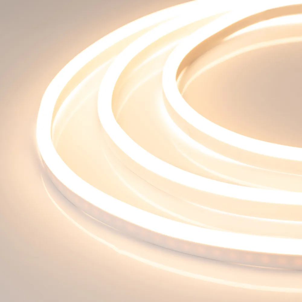 Гибкий неон ARL-NEON-1608-SIDE 24V Warm (Arlight, 6 Вт/м, IP65) - изображение товара