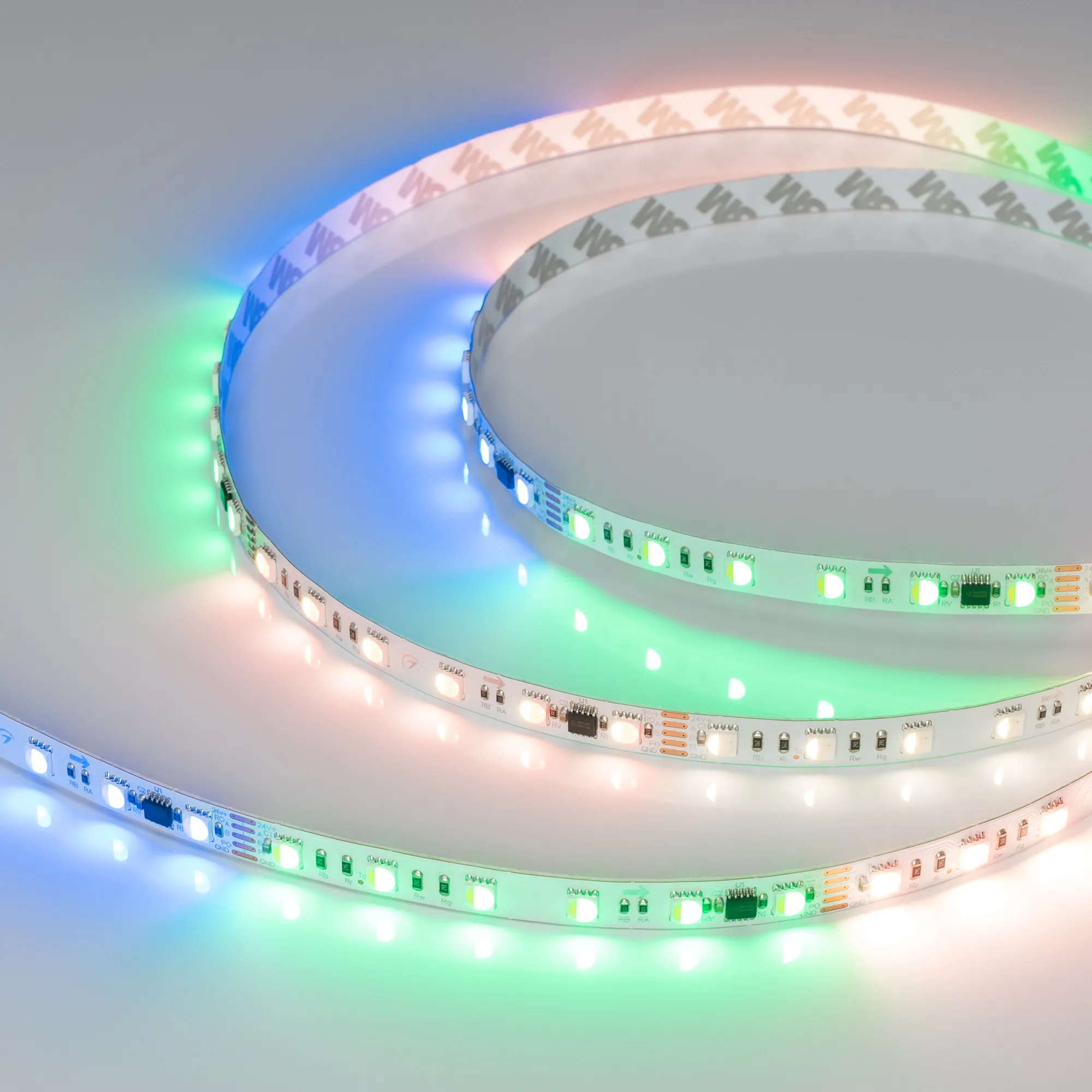 Лента светодиодная DMX-B60-10mm 24V RGBW-PX6 (18 W/m, IP20, 5060, 5m) (Arlight, -) - изображение товара